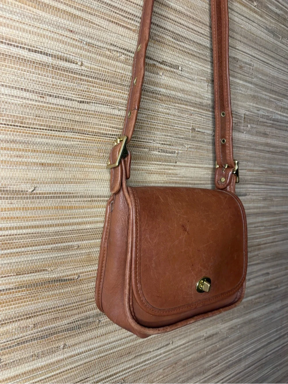 Vintage Coach Legacy Small Flap Bag British Tan